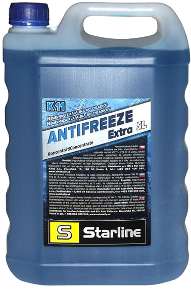 Охолоджувальна рідина STARLINE G11, концентрат, синій, 5 л (NA K11-5)